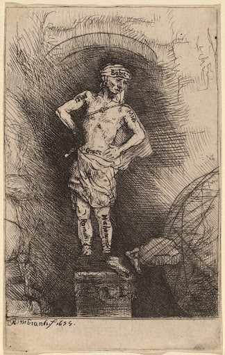The Image Seen by Nebuchadnezzar Poster | Rembrandt van Rijn Art Print (1655)
