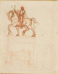 A Study for the Trivulzio Monument Poster | Leonardo da Vinci Art Print (1510)