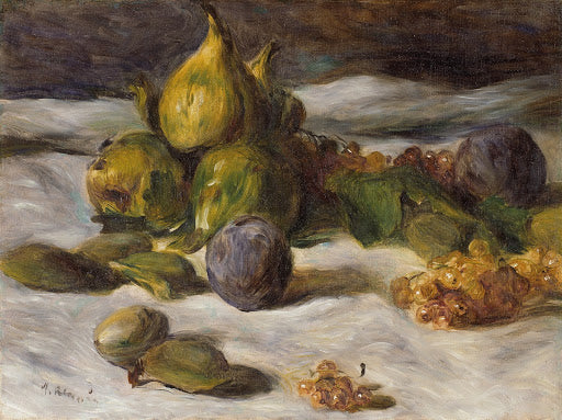 Still Life with Figs and Currants Poster | Pierre-Auguste Renoir Art Print (1870)