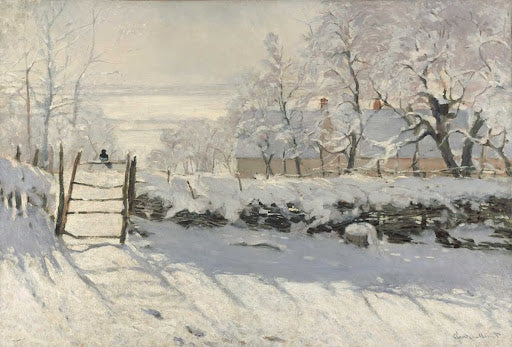 The Magpie Poster | Claude Monet Art Print (1868)