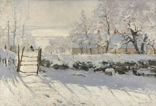 The Magpie Poster | Claude Monet Art Print (1868)
