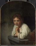 Girl at a Window Poster | Rembrandt van Rijn Art Print (1645)