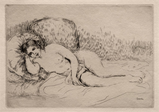 Nude Woman Reclining Poster | Pierre-Auguste Renoir Art Print (1906)