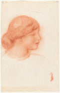 Profile of a Young Woman Poster | Pierre-Auguste Renoir Art Print (1910)