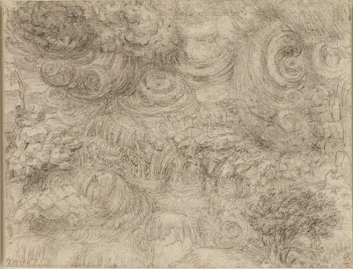 A Deluge II Poster | Leonardo da Vinci Art Print (1517)