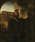 Christ and the Woman of Samaria at the Well Poster | Rembrandt van Rijn Art Print (1658)