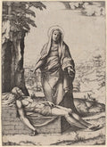 The Lamentation of the Virgin Poster | Marcantonio Raimondi after Raphael Art Print (1510)