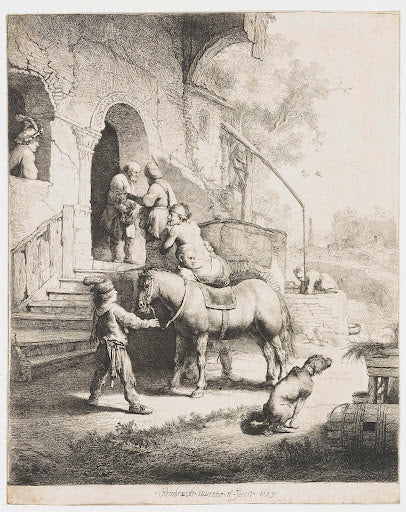 The Good Samaritan Poster | Rembrandt van Rijn Art Print (1633)