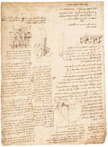 Self-propelling Perpetual Motion Hydraulic System Poster | Leonardo da Vinci Art Print (1487)