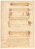 Codex Atlanticus Folio 61 Recto Poster | Leonardo da Vinci Art Print