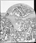 The Last Judgment (Beatrizet Engraving) Poster | After Michelangelo Art Print (1562)