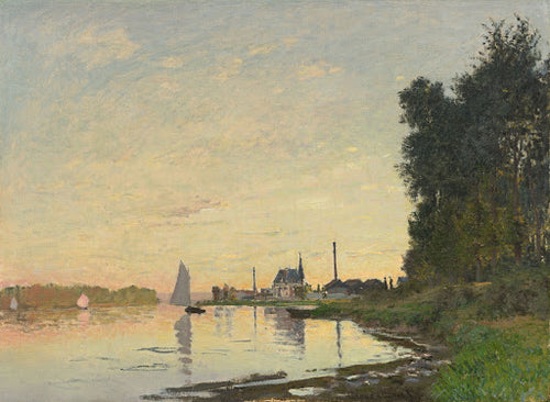 Argenteuil, Late Afternoon Poster | Claude Monet Art Print (1872)