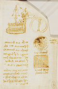 Designs for a Water-clock Poster | Leonardo da Vinci Art Print (1508)