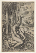 Venus Removing a Thorn Poster | Marco Dente after Raphael Art Print (1516)