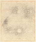 Codex Atlanticus Folio 700 Recto Poster | Leonardo da Vinci Art Print