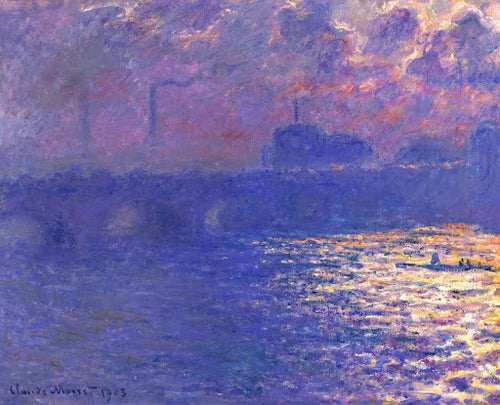 Waterloo Bridge, Sunlight Effect Poster | Claude Monet Art Print (1900)