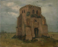 The Old Church Tower at Nuenen Poster | Vincent van Gogh Art Print (1885)
