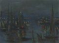 The Port of le Havre, Night Effect Poster | Claude Monet Art Print (1872)