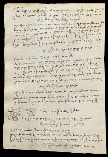 Codex Trivulzianus Page 54 Poster | Leonardo da Vinci Art Print (1487)