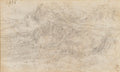 A Mountainous Landscape II Poster | Leonardo da Vinci Art Print (1510)