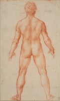 A Standing Male Nude Poster | Leonardo da Vinci Art Print (1504)