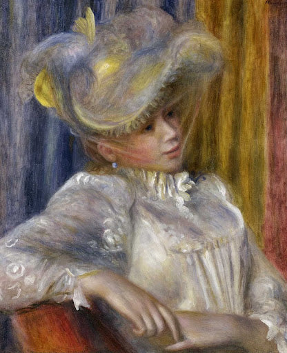 Woman with a Hat Poster | Pierre-Auguste Renoir Art Print (1891)