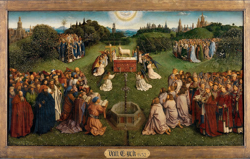 Ghent Altarpiece: The Adoration of the Mystic Lamb Poster | Hubert and Jan van Eyck Art Print (1432)