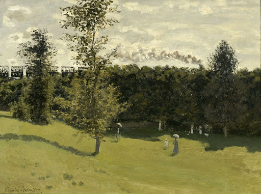 Train in the Countryside Poster | Claude Monet Art Print (1870)