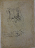 Study of a Male Torso and a Right Arm Poster | Michelangelo Art Print (1533)