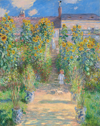 The Artist's Garden at Vétheuil Poster | Claude Monet Art Print (1881)