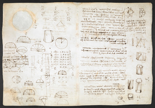 Codex Arundel Folio 197v Poster | Leonardo da Vinci Art Print