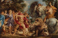 The Calydonian Boar Hunt Poster | Peter Paul Rubens Art Print (1611)