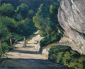 Road with Trees in Rocky Mountains Poster | Paul Cézanne Art Print (1870)