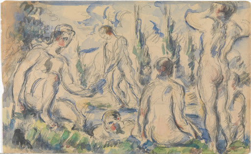 Bathers II Poster | Paul Cézanne Art Print (1890)
