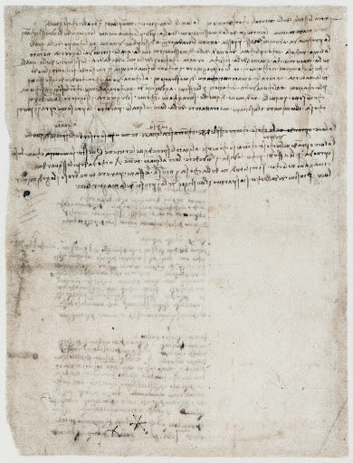Translation of Pecham's Prospectiva Communis Poster | Leonardo da Vinci Art Print (1489)