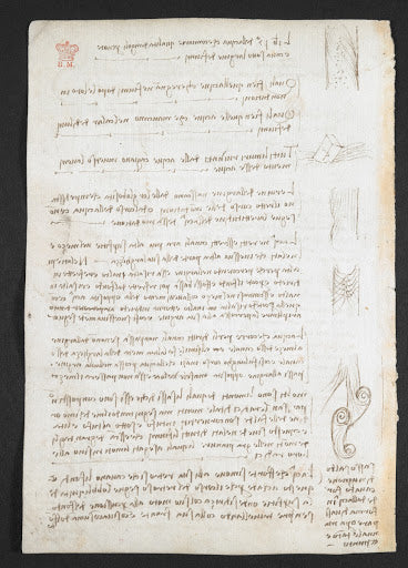 Codex Arundel Folio 29v Poster | Leonardo da Vinci Art Print