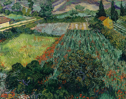 Field with Poppies Poster | Vincent van Gogh Art Print (1889)