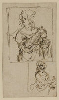 Studies for Saint Mary Magdalene Poster | Leonardo da Vinci Art Print (1480)