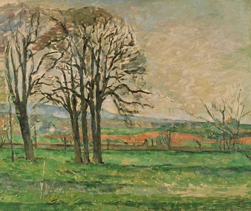 The Bare Trees at Jas de Bouffan Poster | Paul Cézanne Art Print (1885)