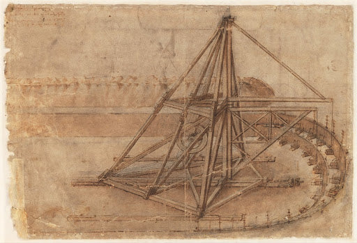 Codex Atlanticus Folio 4 Recto Poster | Leonardo da Vinci Art Print