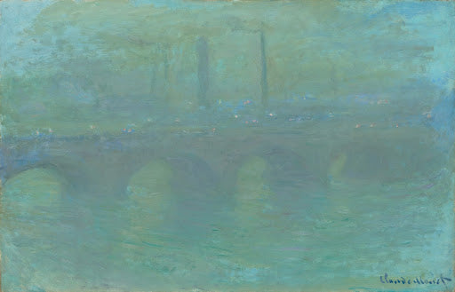 Waterloo Bridge, London, at Dusk Poster | Claude Monet Art Print (1904)