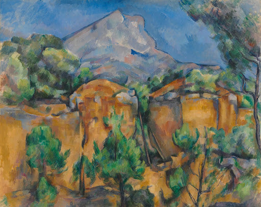 Mont Sainte-Victoire Seen from the Bibémus Quarry Poster | Paul Cézanne Art Print (1897)