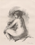 Study of a Seated Nude Poster | Pierre-Auguste Renoir Art Print
