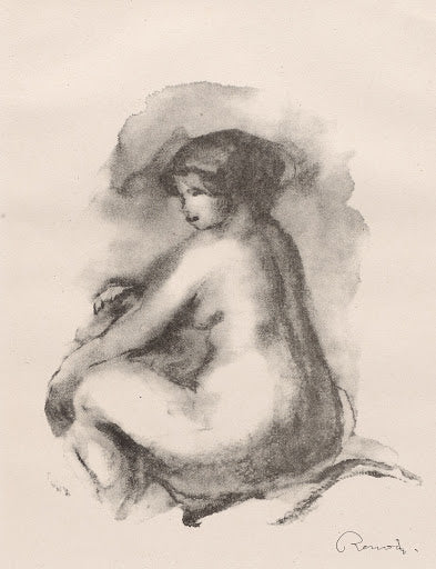 Study of a Seated Nude Poster | Pierre-Auguste Renoir Art Print