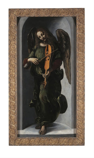 An Angel in Green with a Vielle Poster | Francesco Napoletano Art Print (1490)