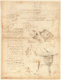Codex Atlanticus Folio 909 Verso Poster | Leonardo da Vinci Art Print