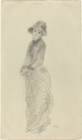 Young Woman Standing Poster | Pierre-Auguste Renoir Art Print (1880)