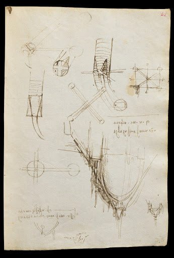 Codex Trivulzianus Page 41 Poster | Leonardo da Vinci Art Print (1487)