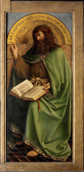 Ghent Altarpiece: John the Baptist Poster | Hubert and Jan van Eyck Art Print (1432)