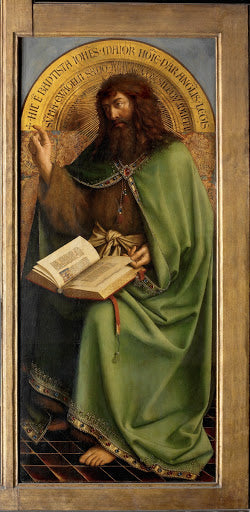 Ghent Altarpiece: John the Baptist Poster | Hubert and Jan van Eyck Art Print (1432)
